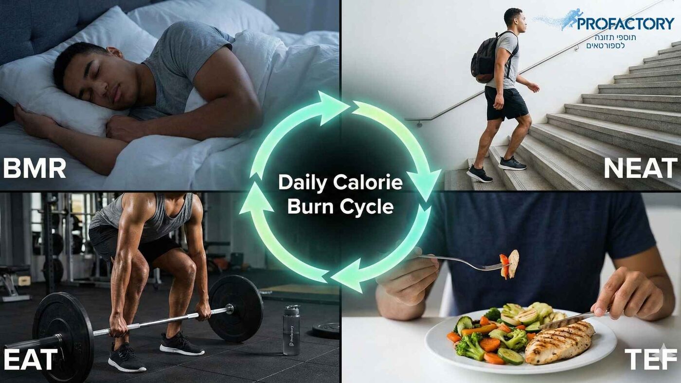 כמה קלוריות שורפים ביום? המדריך המלא לחישוב הוצאה אנרגטית (TDEE)