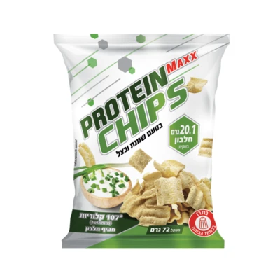 צ׳יפס חלבון פרוטאין מקס 72 גרם 6 י״ח | Protein Maxx Chips