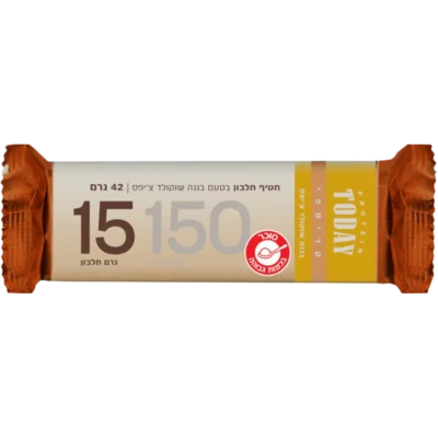 חטיף חלבון טודיי קריספי 10 יח׳ בננה שוקולד צ׳יפס (4.5 לחטיף) | Protein Bar Today