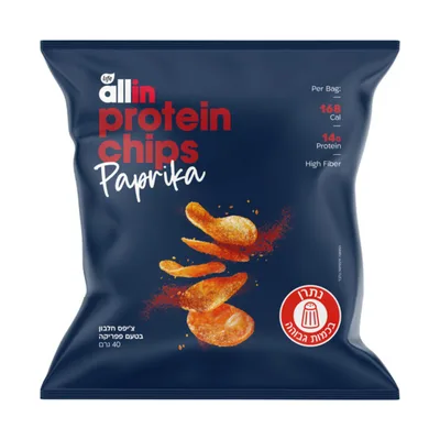 צ׳יפס חלבון אול אין 6 י״ח | Allin Protein Chips