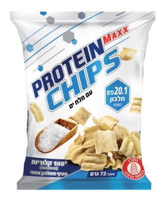 צ׳יפס חלבון פרוטאין מקס 72 גרם 6 י״ח | Protein Maxx Chips