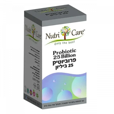 פרוביוטיק 25 ביליון נוטרי קר |  Probiotic Nutri Care 25 Billion