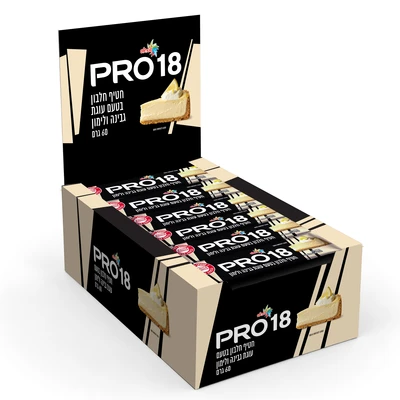 חטיפי חלבון שטראוס פרו 18 י״ח | Pro Protein