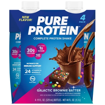משקה חלבון פיור 4 י״ח | Pure Protein